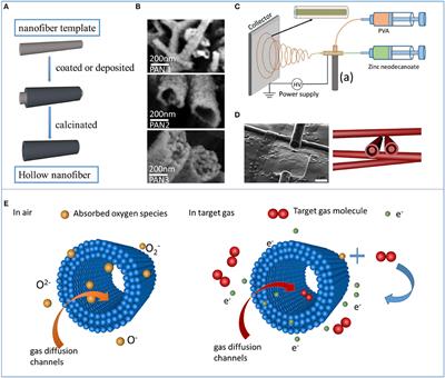 Synthesis of Hollow Nanofibers and Application on Detecting SF6 Decomposing Products